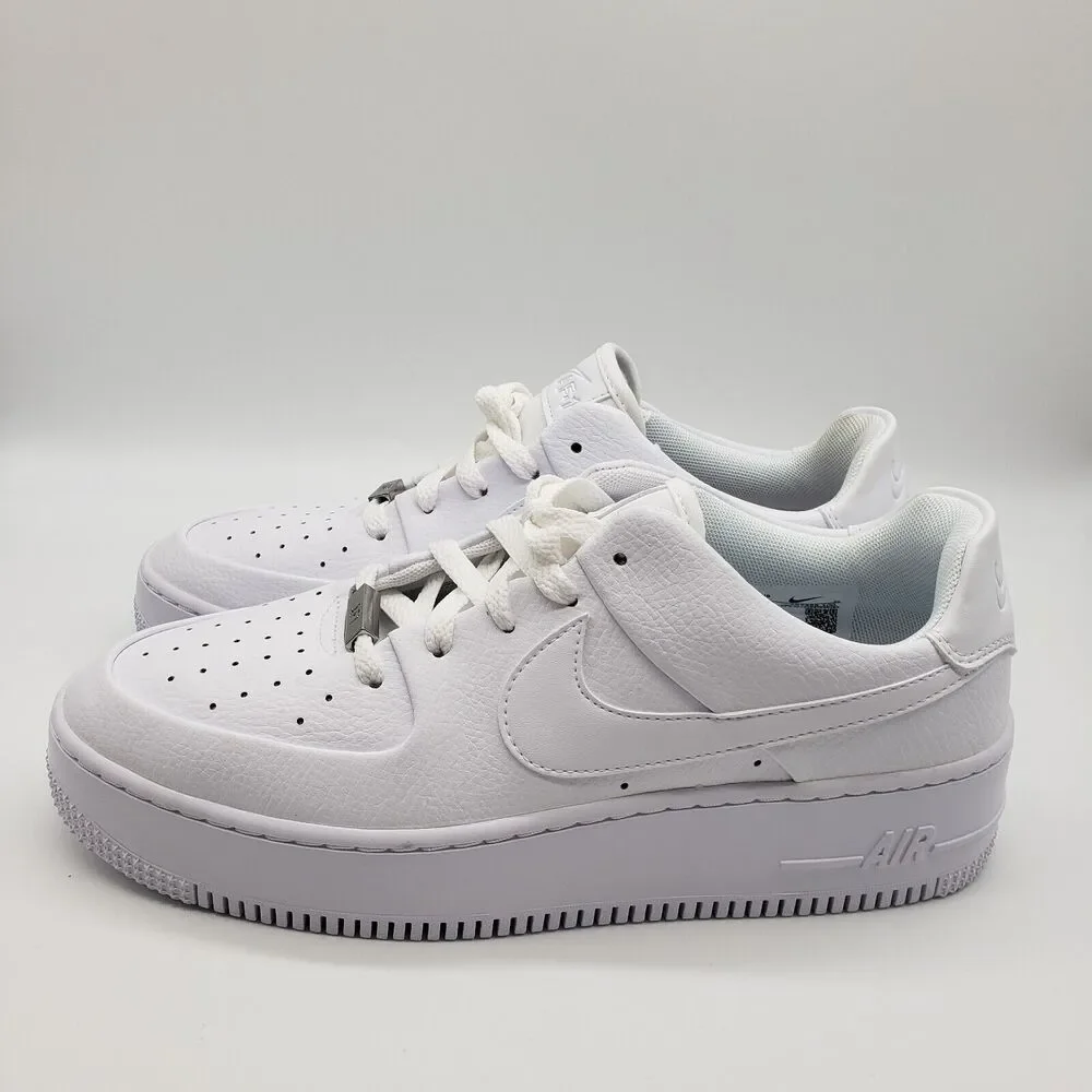 Nike Air Force 1 AF1 Sage Low Women's Shoes AR5339 100 White Size 11 - Picture 13 of 16